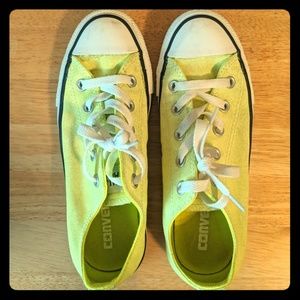 Converse Allstar Neon Yellow LowTop Men 4 Women 6